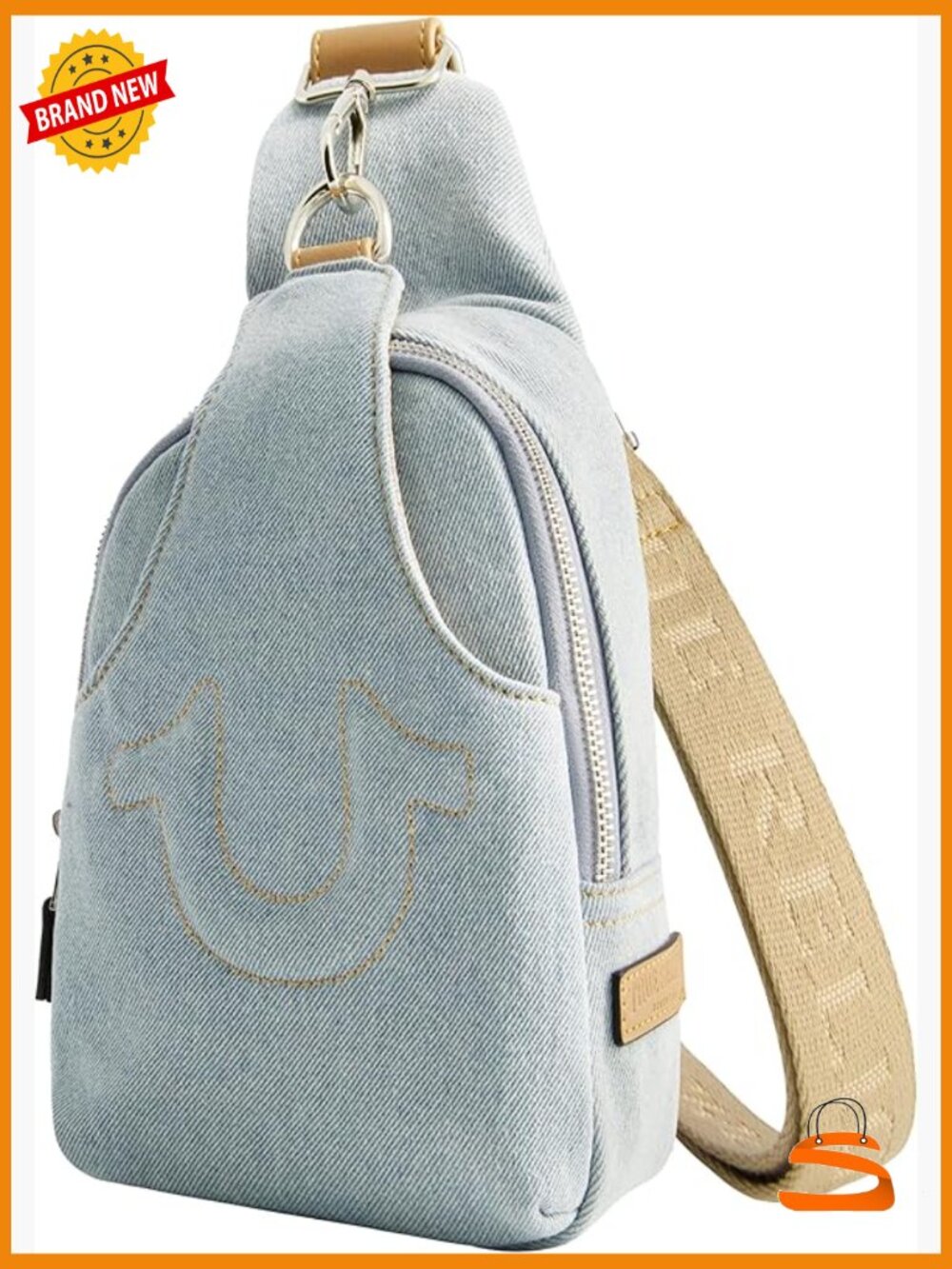 Sling Bag Small Travel Backpack Adjustable Crossbody Strap